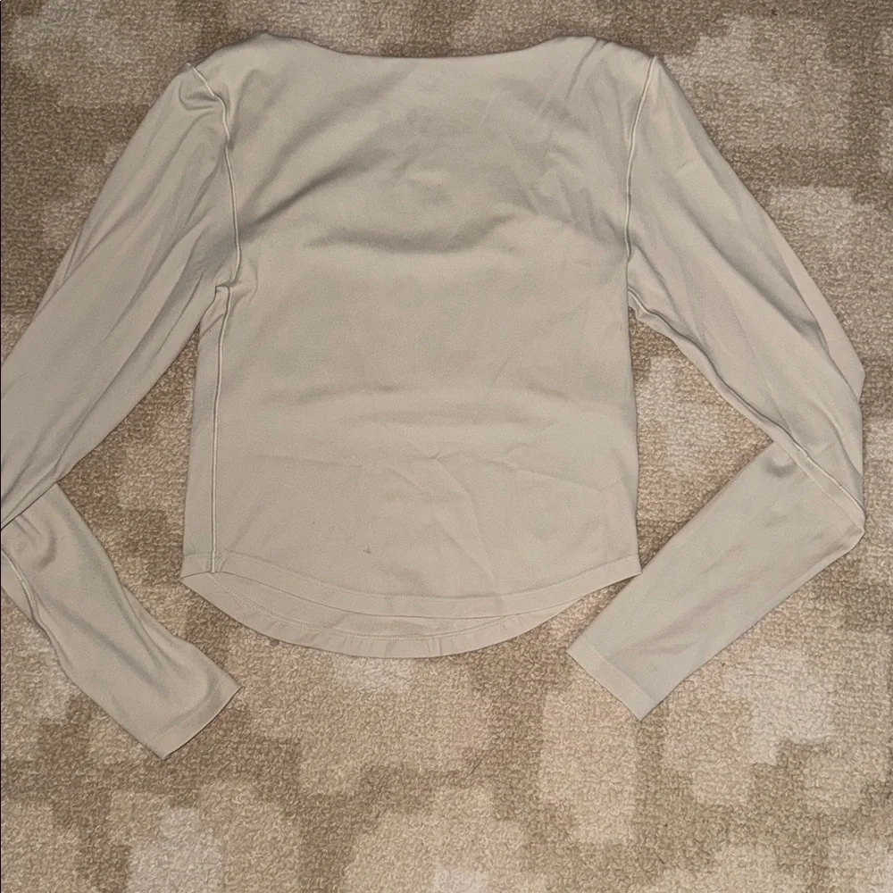 Cream aerie athleisure top - Picture 2 of 3